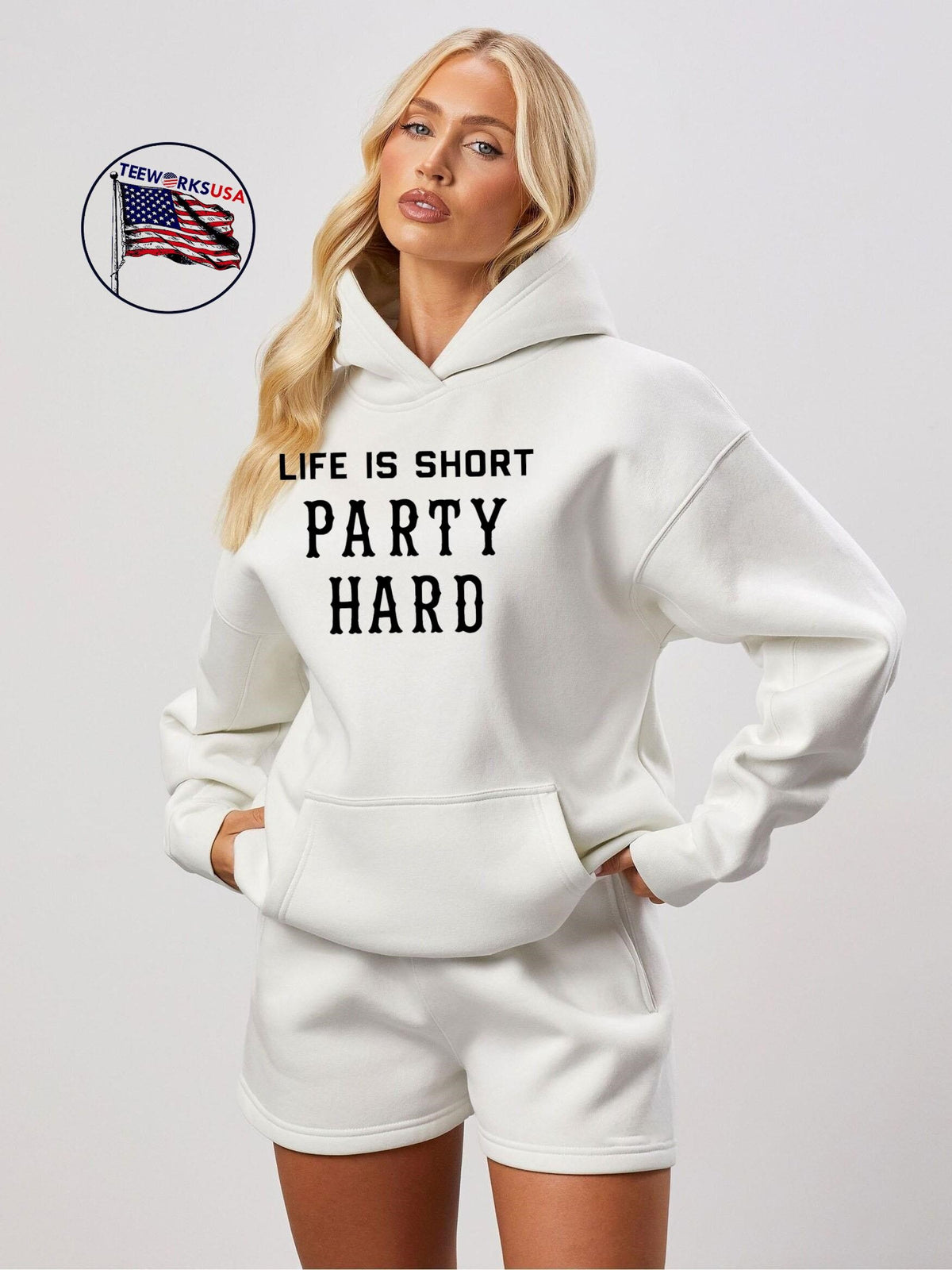 Fascinating life is short party hard - Adult & Kids T-Shirts, Sweatshirts & Hoodies apparel design preview 2