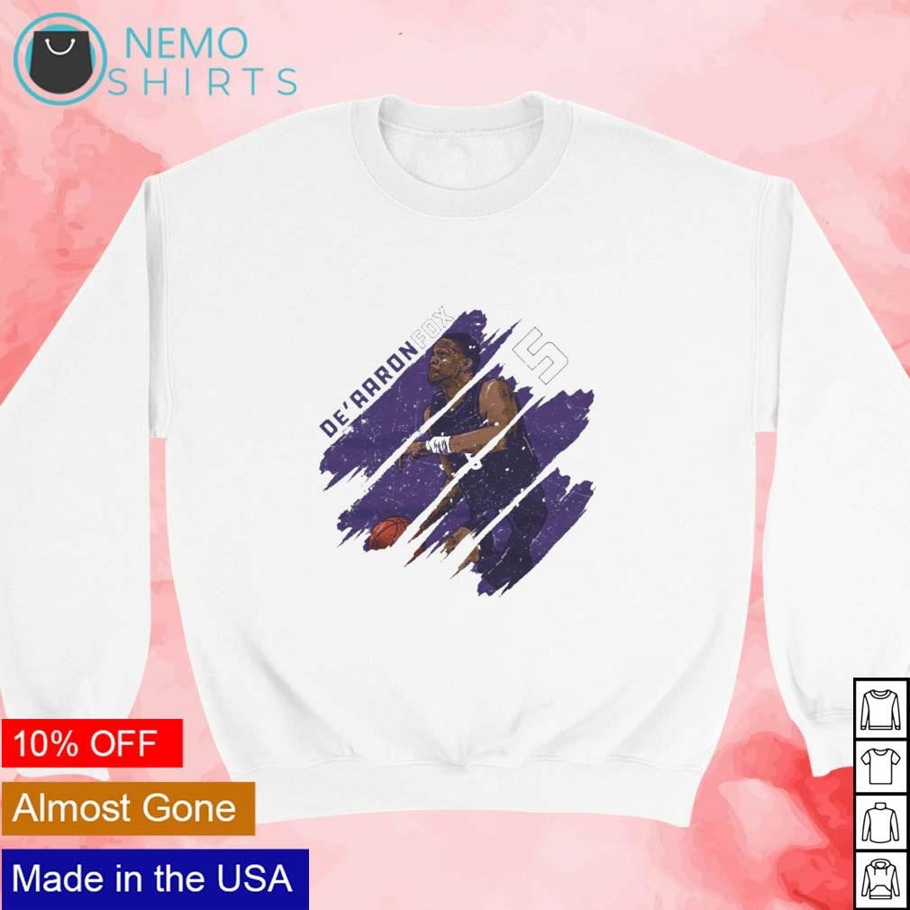 De'Aaron Fox Sacramento Kings stripes - Adult & Kids T-Shirts, Sweatshirts & Hoodies apparel design preview 3