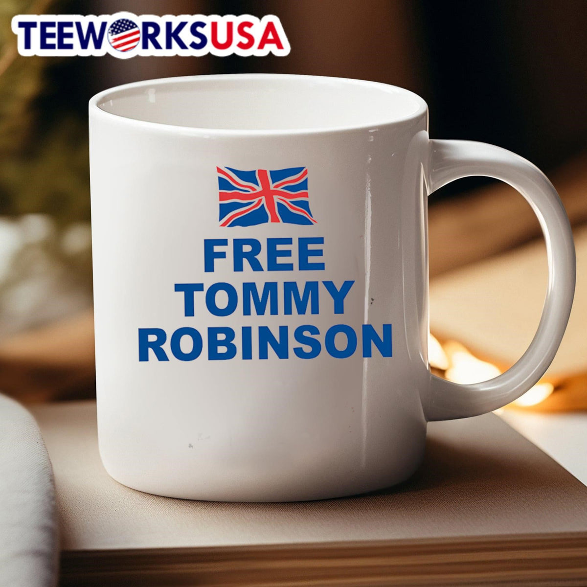 Free Tommy Robinson - Adult & Kids T-Shirts, Sweatshirts & Hoodies apparel design preview 4