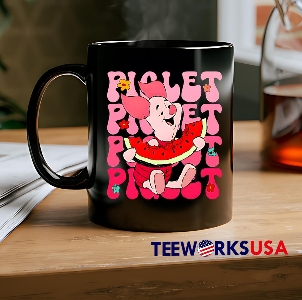 Piglet repeat cartoon cute - Adult & Kids T-Shirts, Sweatshirts & Hoodies apparel design preview 2