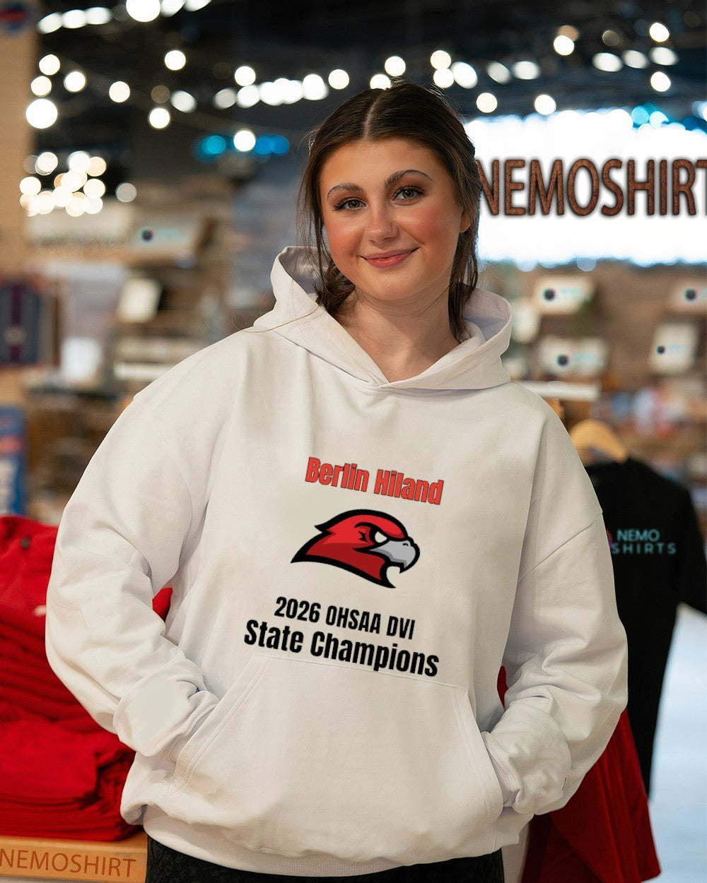 Berlin Hiland 2026 OHSAA DVI state champions - Adult & Kids T-Shirts, Sweatshirts & Hoodies apparel design preview 3