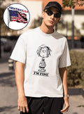 Peanuts Peppermint Patty I'm fine - Adult & Kids T-Shirts, Sweatshirts & Hoodies apparel design preview 1