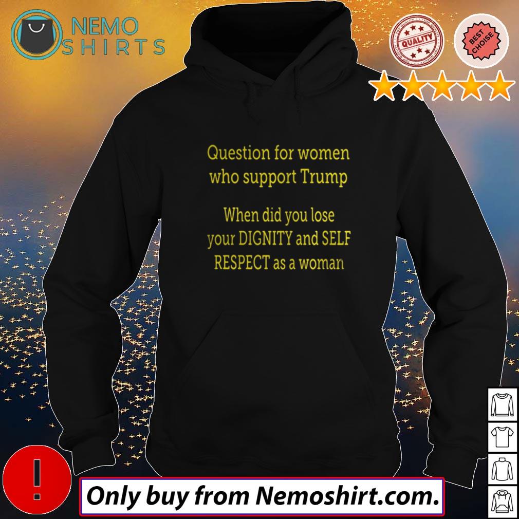 Question for women who support Trump when did you - Adult & Kids T-Shirts, Sweatshirts & Hoodies apparel design preview 3