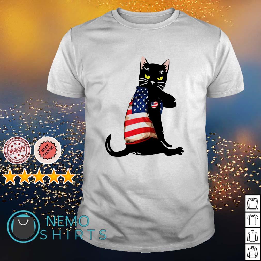 Strong Cat patriotic - Adult & Kids T-Shirts, Sweatshirts & Hoodies apparel design preview 1