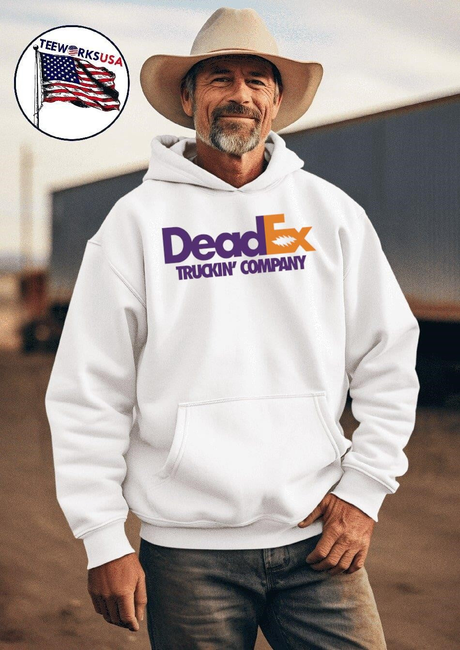 DeadEx truckin' company - Adult & Kids T-Shirts, Sweatshirts & Hoodies apparel design preview 2