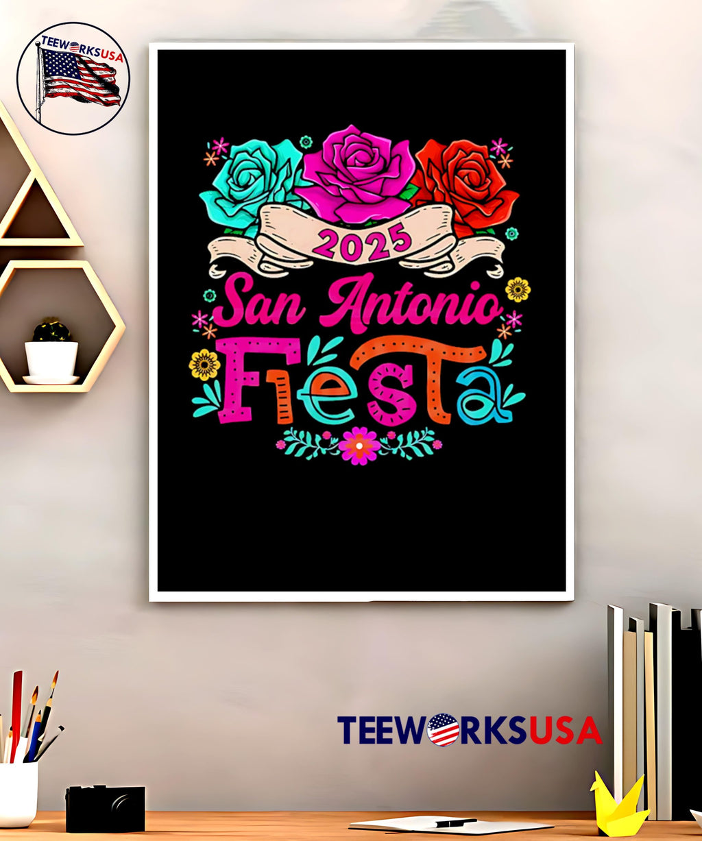Fiesta san antonio festive Texas mexican party roses - Adult & Kids T-Shirts, Sweatshirts & Hoodies apparel design preview 5