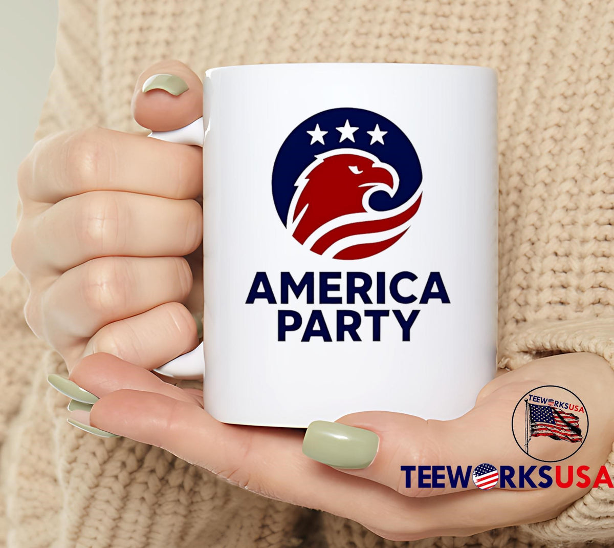 Elon Musk America Party Flag - Adult & Kids T-Shirts, Sweatshirts & Hoodies apparel design preview 5