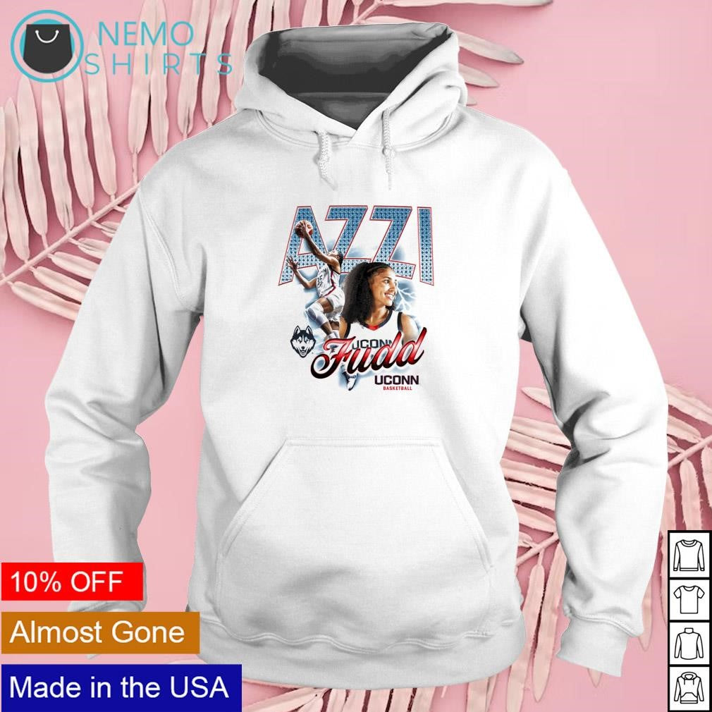 Azzi Fudd UConn Huskies women's basketball retro - Adult & Kids T-Shirts, Sweatshirts & Hoodies apparel design preview 2