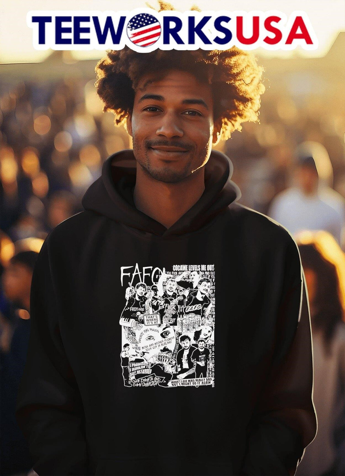 Finna Fuck Around and Drop the New Freddy - Adult & Kids T-Shirts, Sweatshirts & Hoodies apparel design preview 2