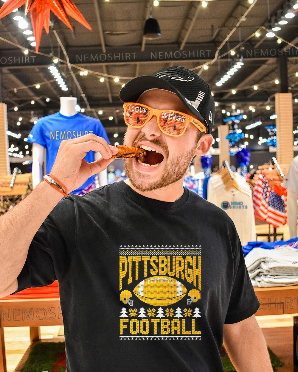 Pittsburgh football Steelers Christmas - Adult & Kids T-Shirts, Sweatshirts & Hoodies apparel design preview 1