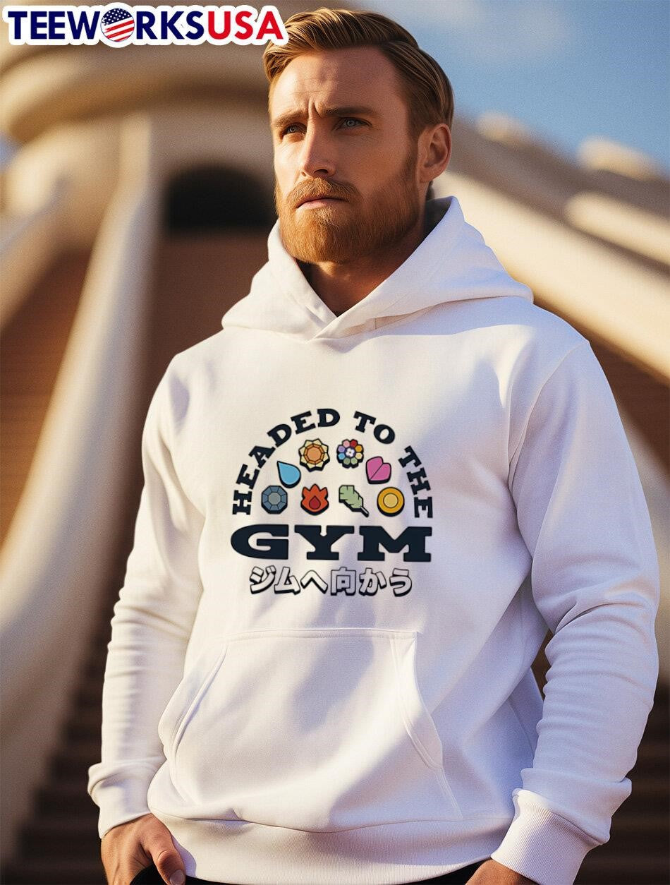 Headed to the Gym JP - Adult & Kids T-Shirts, Sweatshirts & Hoodies apparel design preview 2