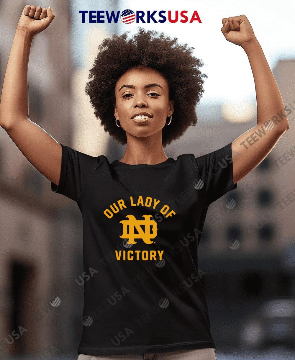 Notre Dame Our Lady Of Victory logo - Adult & Kids T-Shirts, Sweatshirts & Hoodies apparel design preview 7