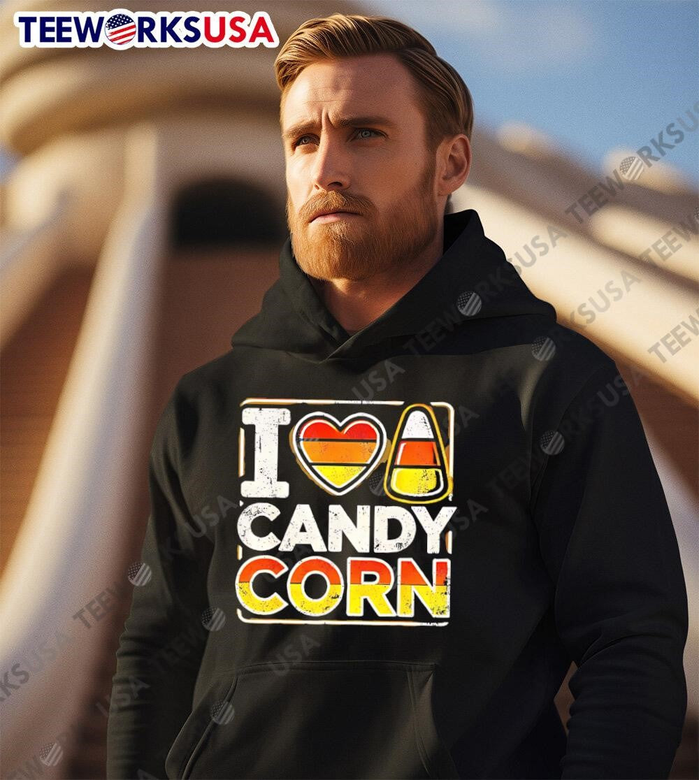 Halloween Candy Corn Funny retro - Adult & Kids T-Shirts, Sweatshirts & Hoodies apparel design preview 2
