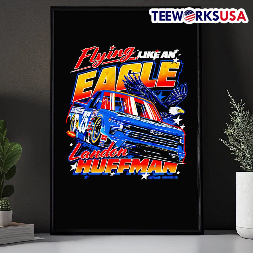 Flying Like an Eagle Landon Huffman Race Truck - Adult & Kids T-Shirts, Sweatshirts & Hoodies apparel design preview 5