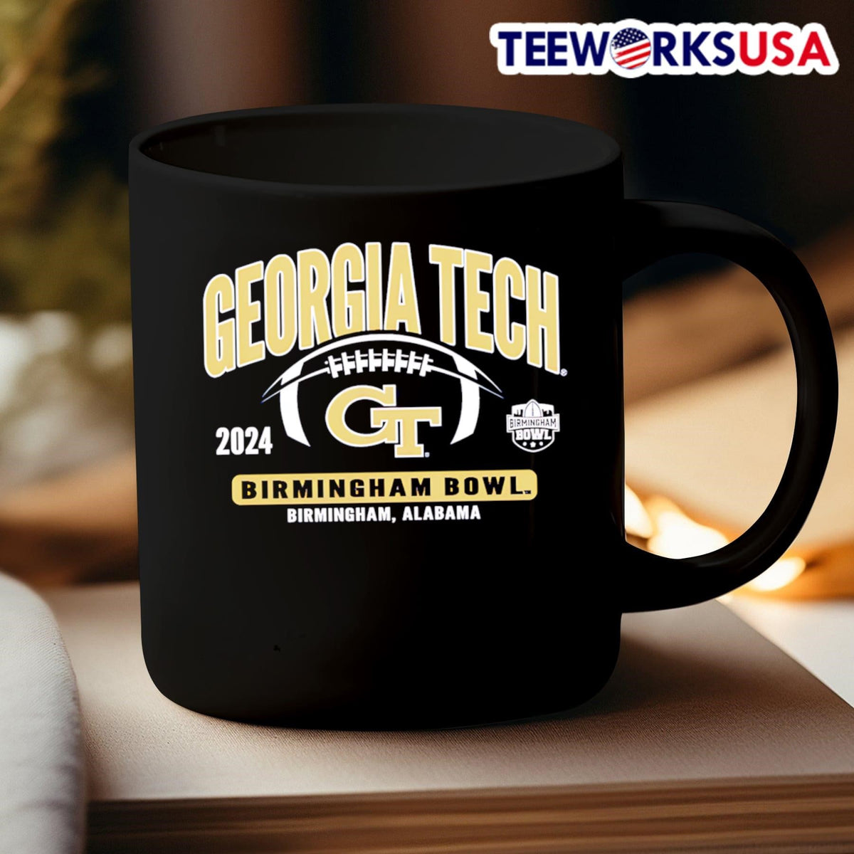 Georgia Tech Yellow Jackets 2024 Birmingham Bowl - Adult & Kids T-Shirts, Sweatshirts & Hoodies apparel design preview 3