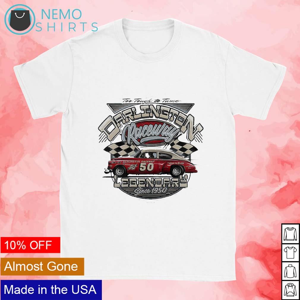 Darlington raceway legendary retro car since 1950 - Adult & Kids T-Shirts, Sweatshirts & Hoodies apparel design preview 1
