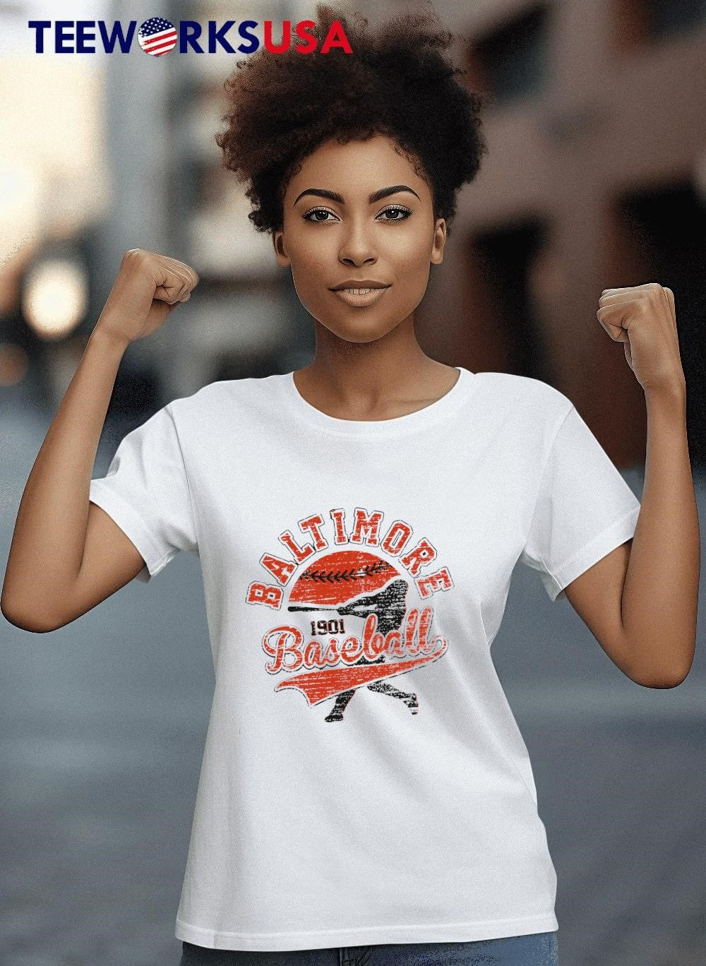 Baltimore Orioles baseball 1901 player - Adult & Kids T-Shirts, Sweatshirts & Hoodies apparel design preview 4