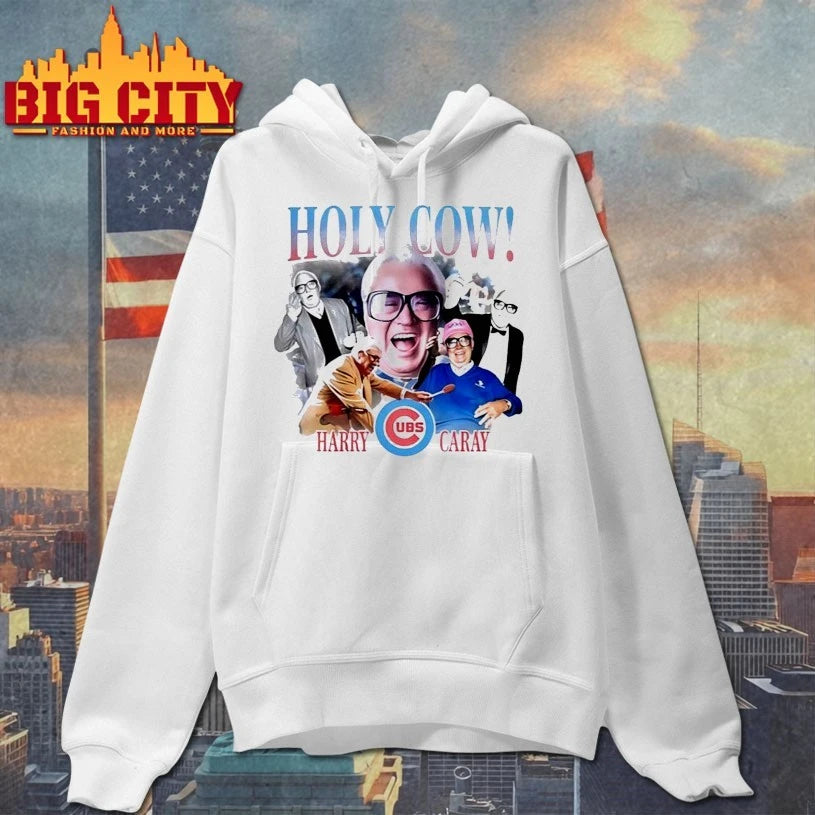 Cubs Holy Cow Harry Caray - Adult & Kids T-Shirts, Sweatshirts & Hoodies apparel design preview 2