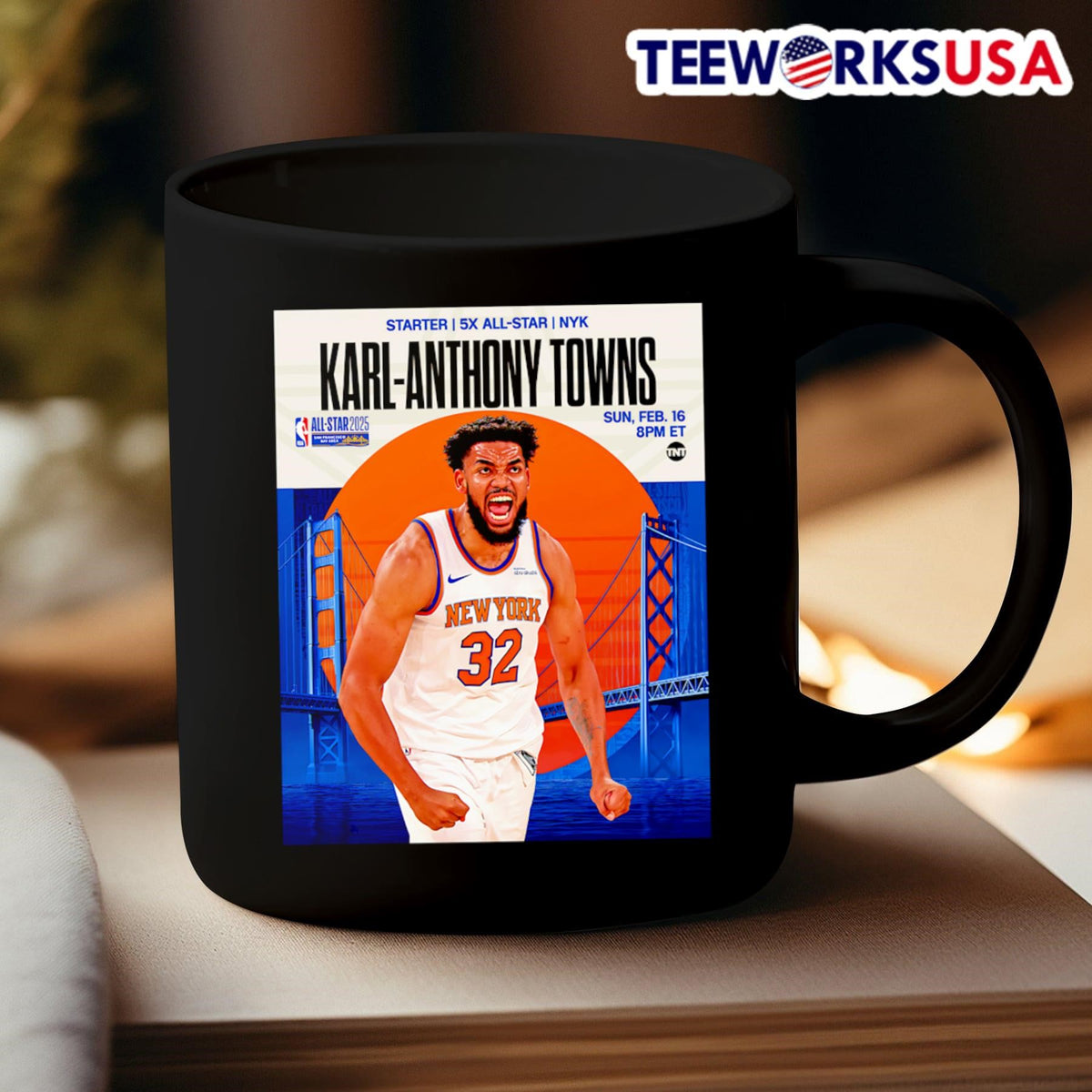 Starter 5x All-star Karl-Anthony Towns poster - Adult & Kids T-Shirts, Sweatshirts & Hoodies apparel design preview 3