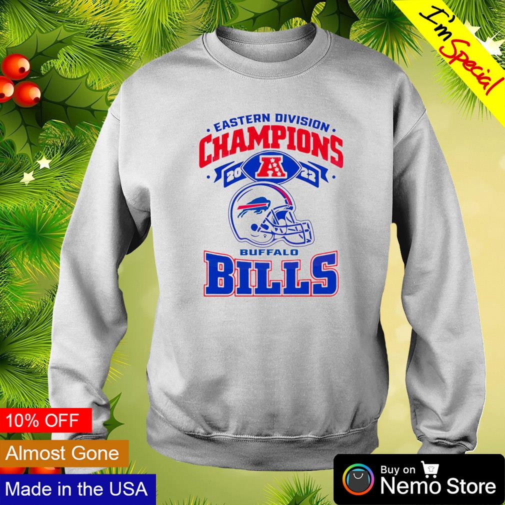Eastern division champions 2022 Buffalo Bills helmet - Adult & Kids T-Shirts, Sweatshirts & Hoodies apparel design preview 4