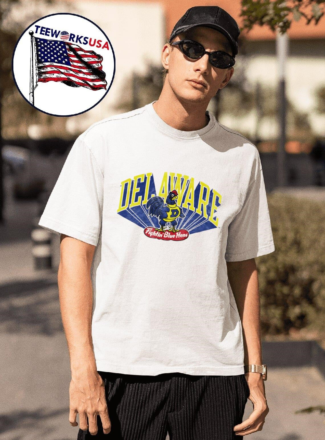 Delaware Fightin' Blue Hens vintage - Adult & Kids T-Shirts, Sweatshirts & Hoodies apparel design preview 1