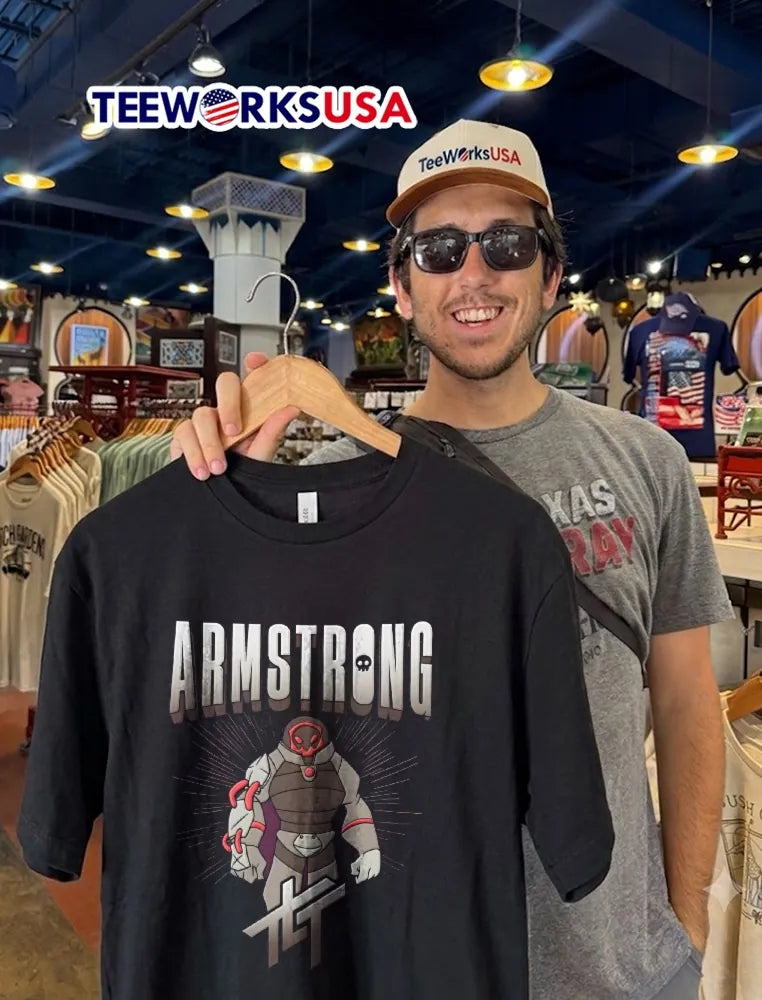 Living Tombstone Armstrong Cartoon Armored Robot - Adult & Kids T-Shirts, Sweatshirts & Hoodies apparel design preview 2