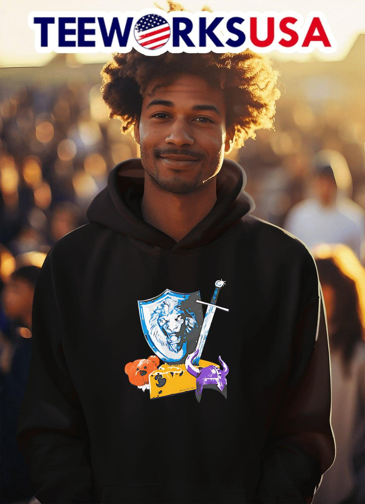 Lions NFC North CT - Adult & Kids T-Shirts, Sweatshirts & Hoodies apparel design preview 2