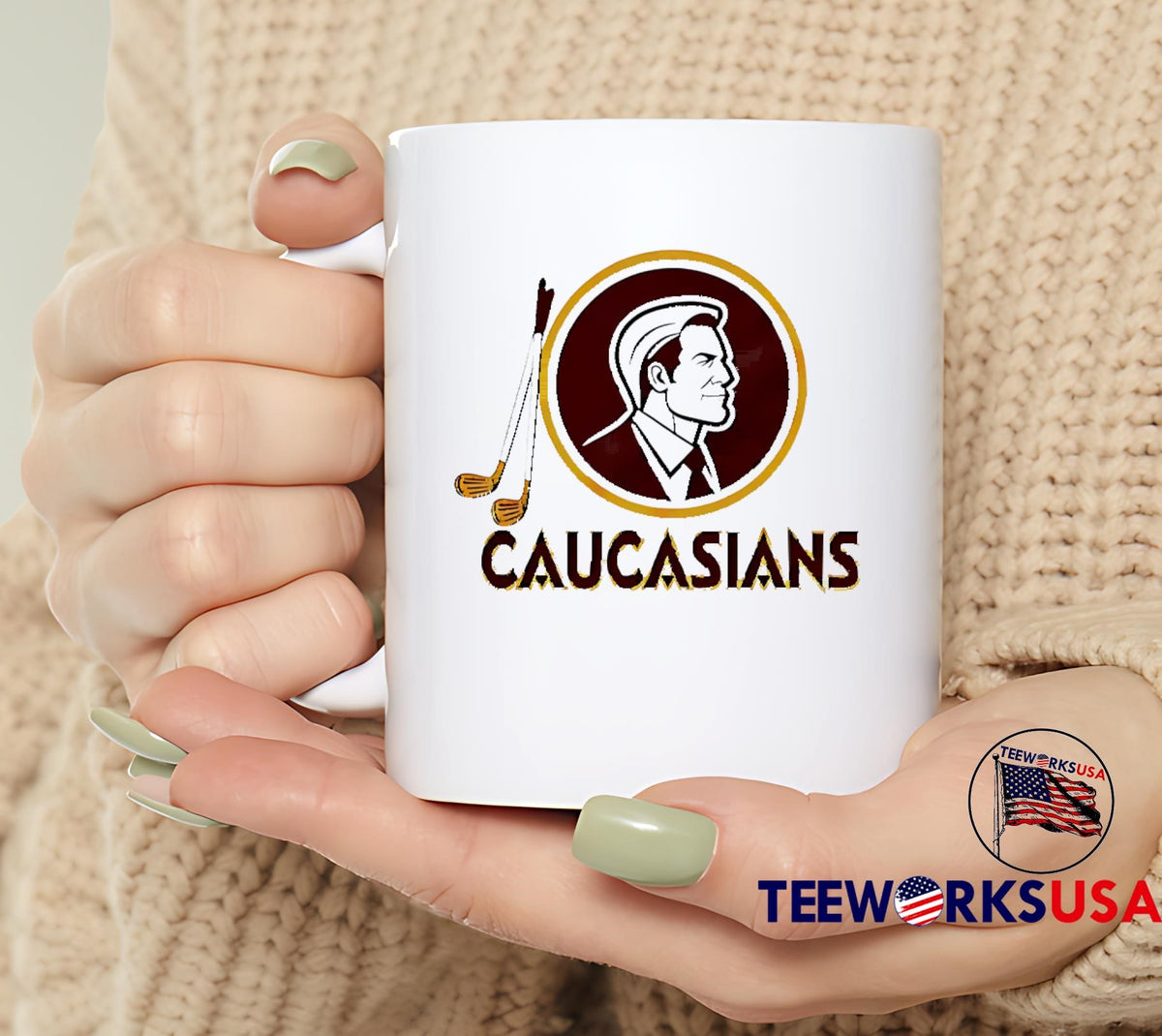 Caucasians Washington hockey - Adult & Kids T-Shirts, Sweatshirts & Hoodies apparel design preview 6