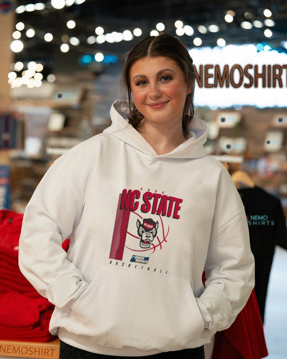 NC State Wolfpack basketball 2026 March Madness - Adult & Kids T-Shirts, Sweatshirts & Hoodies product image 3
