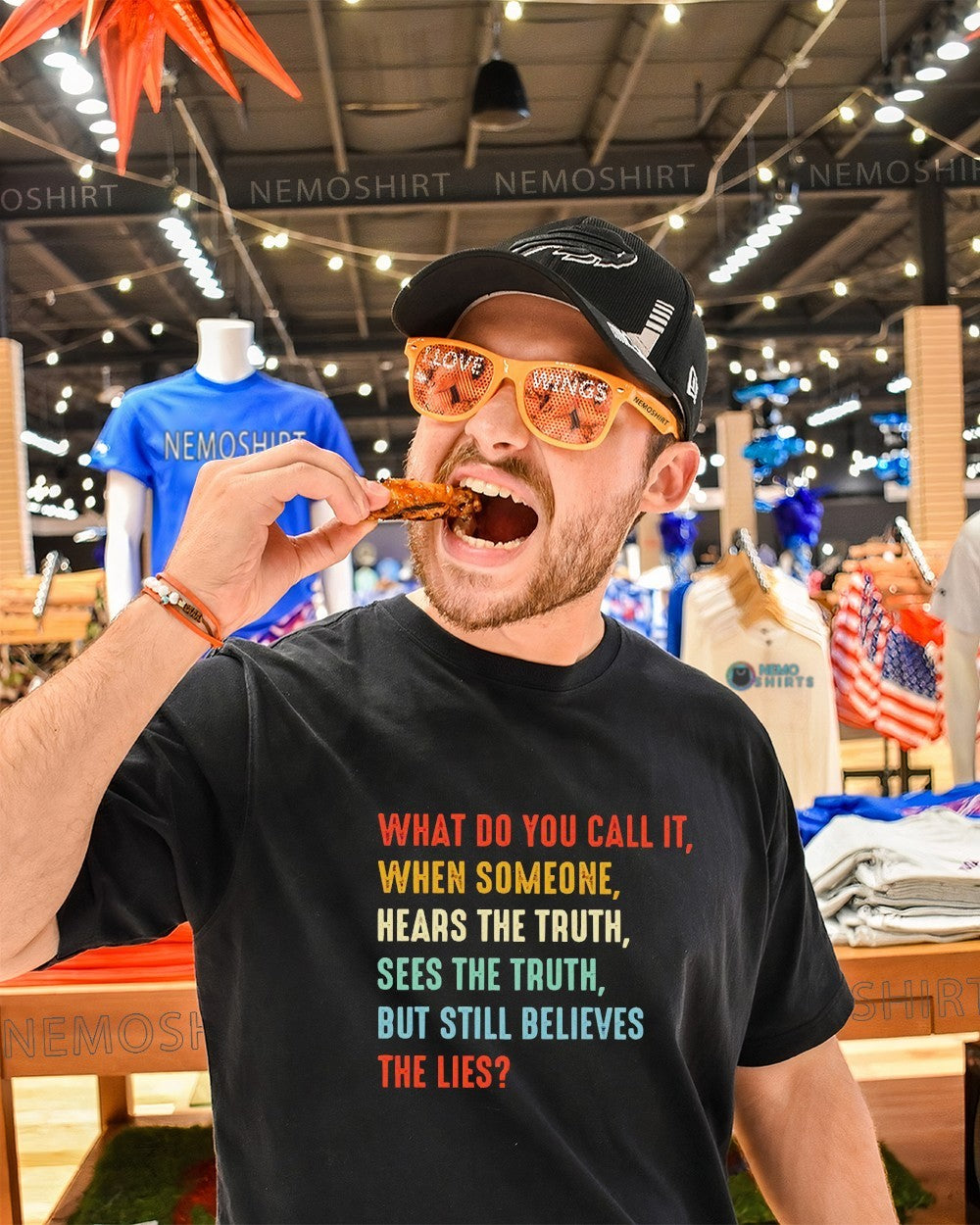 What do you call it when someone hears the truth sees - Adult & Kids T-Shirts, Sweatshirts & Hoodies apparel design preview 1