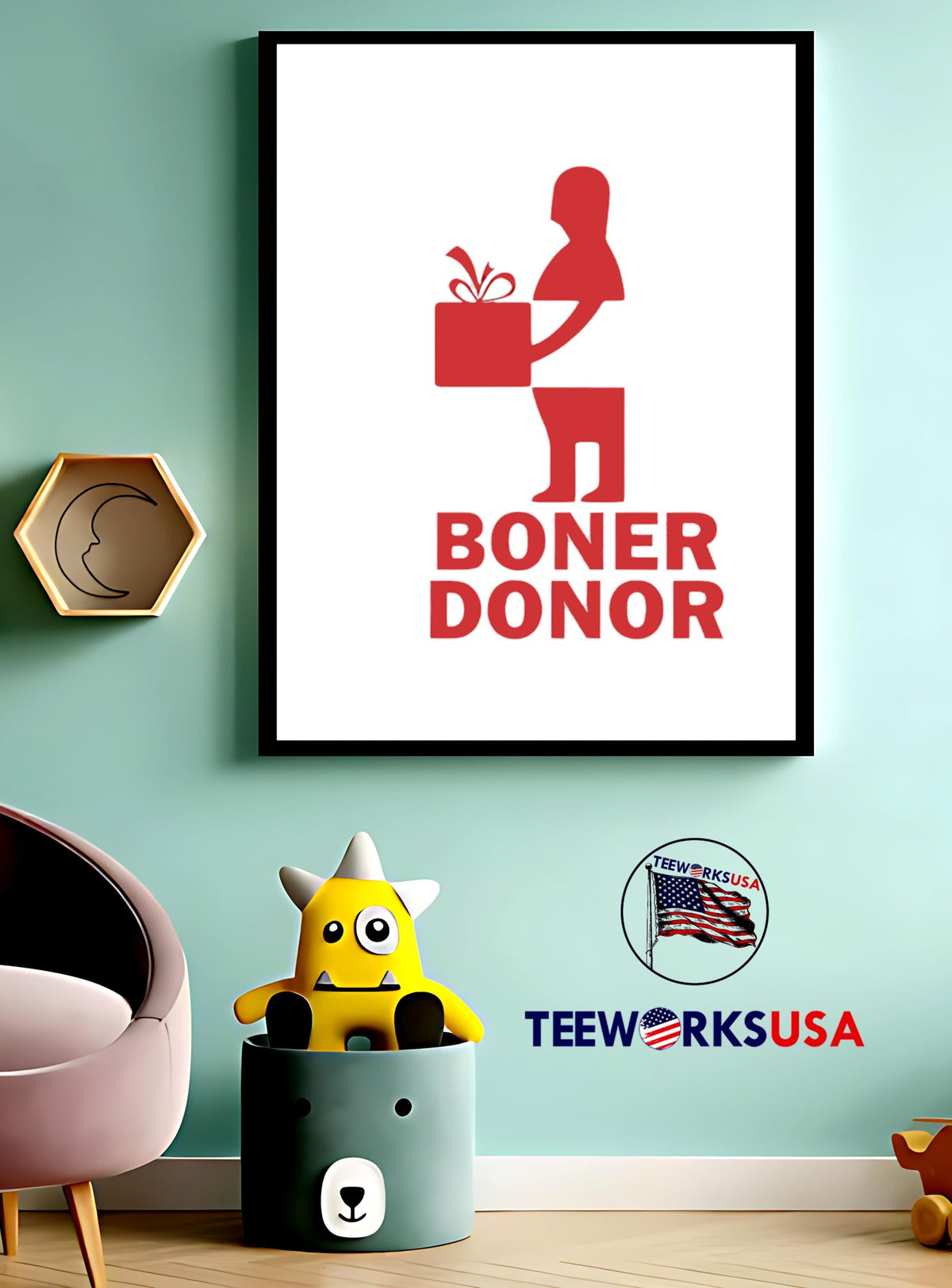 Boner Donor gift box - Adult & Kids T-Shirts, Sweatshirts & Hoodies apparel design preview 3