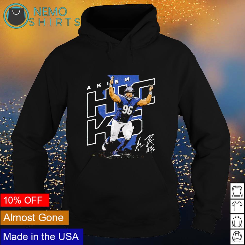 Chicago Football 96 Akiem Hicks signature - Adult & Kids T-Shirts, Sweatshirts & Hoodies apparel design preview 2