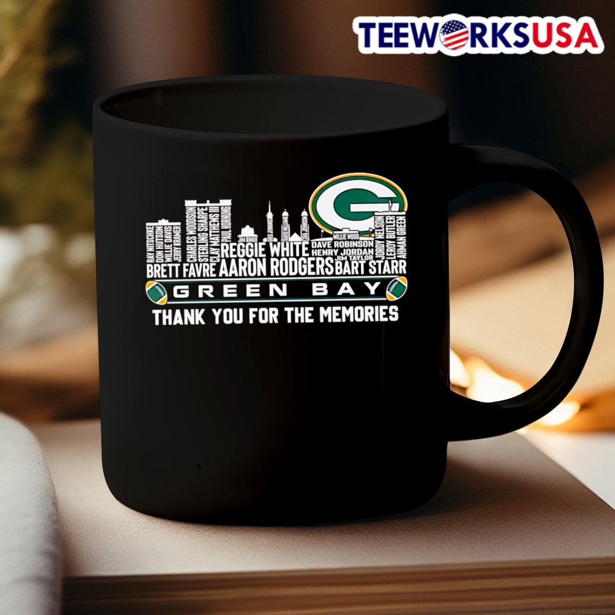 Skyline city Green Bay thank you for the memories - Adult & Kids T-Shirts, Sweatshirts & Hoodies apparel design preview 3