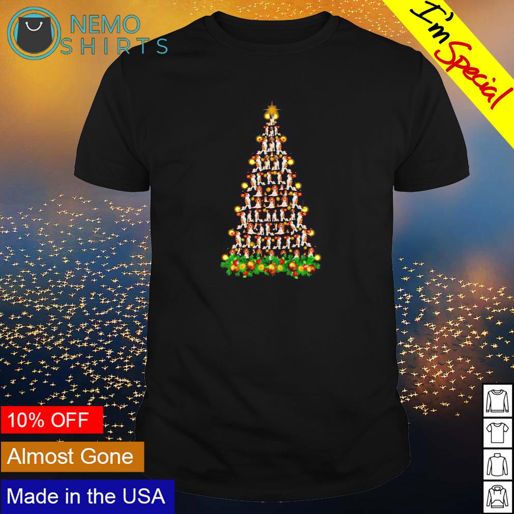 Jack Russell Terrier dog Christmas tree - Adult & Kids T-Shirts, Sweatshirts & Hoodies apparel design preview 1