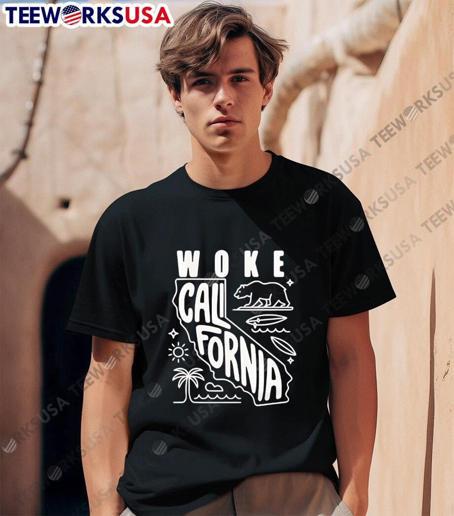 Woke California protest - Adult & Kids T-Shirts, Sweatshirts & Hoodies apparel design preview 1