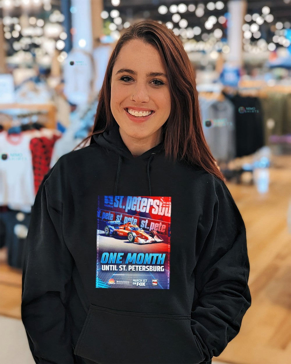 One month until St Petersburg 2025 IndyCar Series - Adult & Kids T-Shirts, Sweatshirts & Hoodies apparel design preview 3