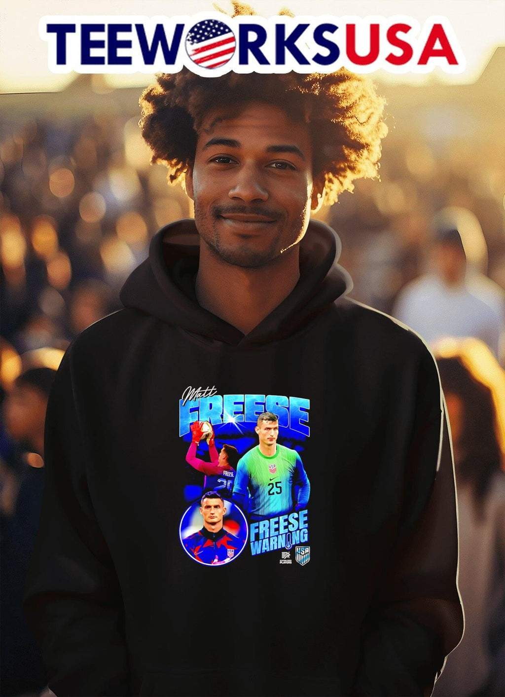 Matt Freese Warning graphic - Adult & Kids T-Shirts, Sweatshirts & Hoodies apparel design preview 2