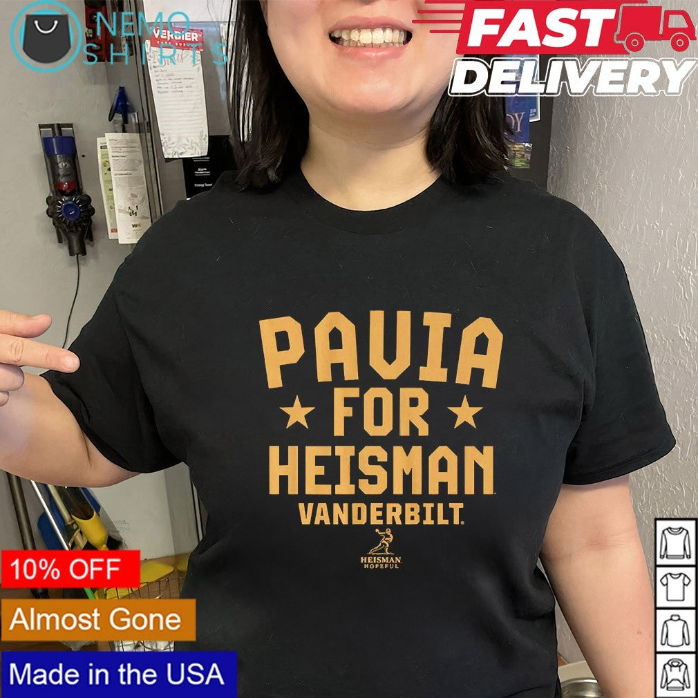 Diego Pavia for heisman Vanderbilt Commodores - Adult & Kids T-Shirts, Sweatshirts & Hoodies apparel design preview 3