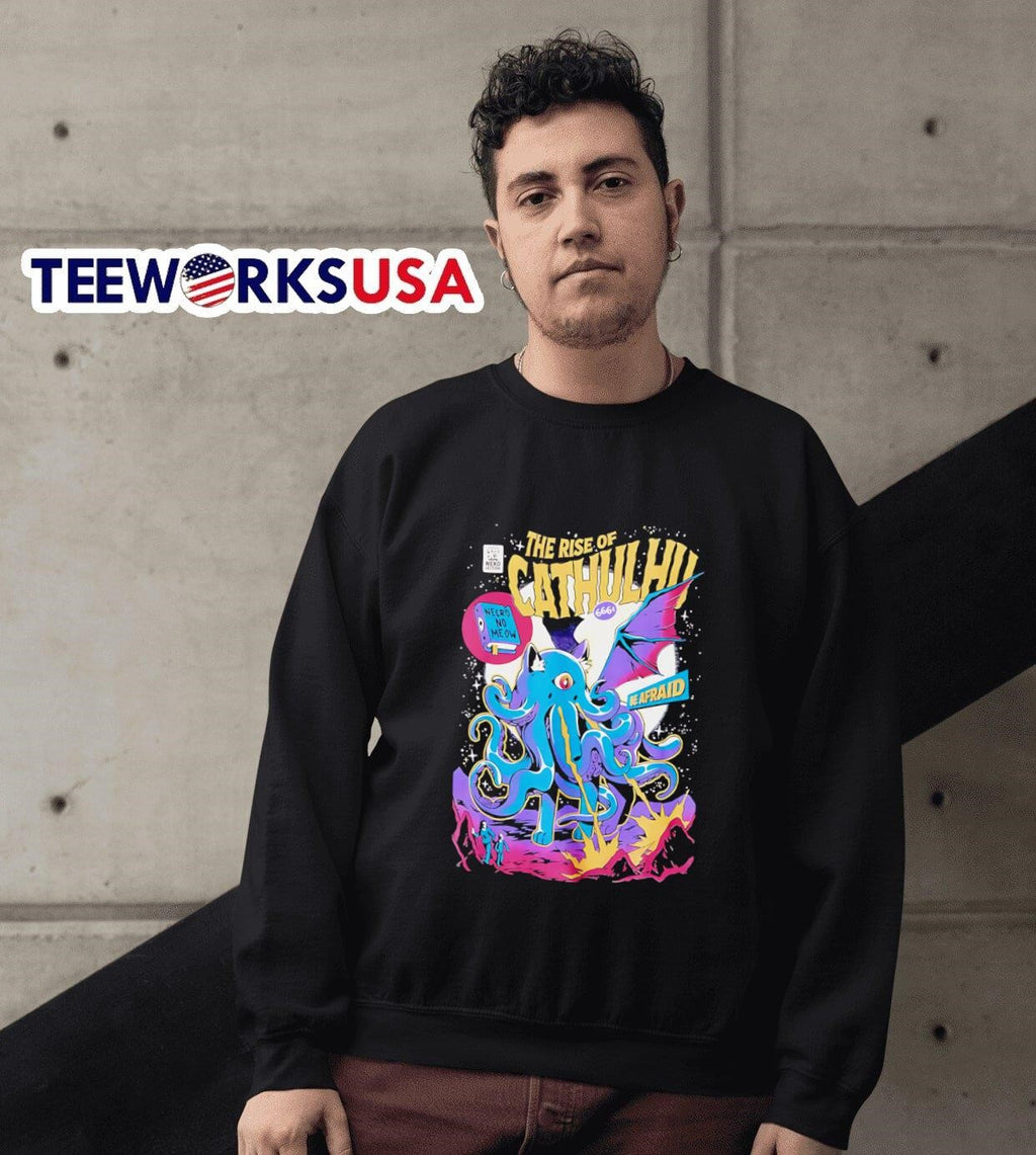 Rise Of Cathulhu Comic Book - Adult & Kids T-Shirts, Sweatshirts & Hoodies apparel design preview 6
