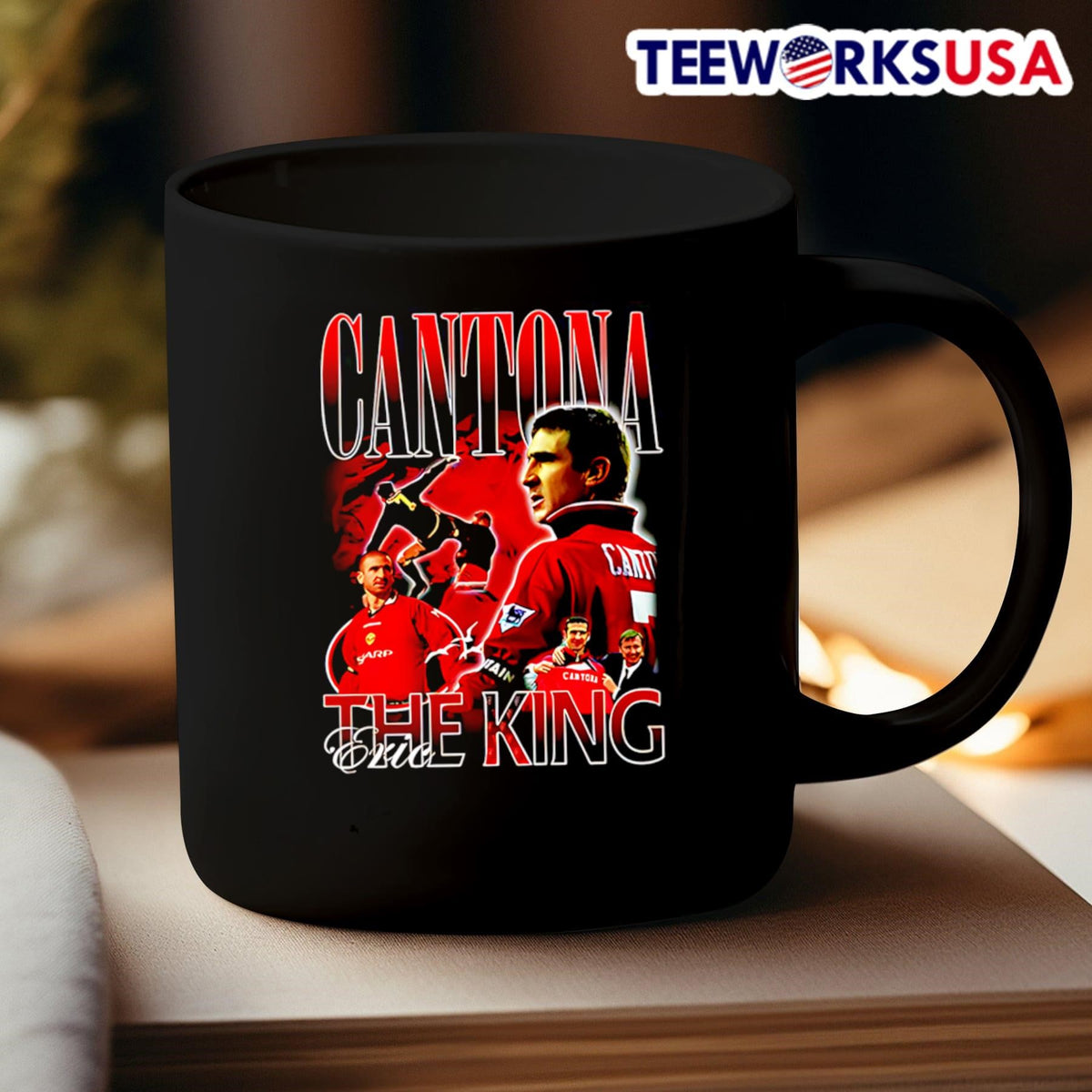 The King x Eric Cantona graphic - Adult & Kids T-Shirts, Sweatshirts & Hoodies apparel design preview 3