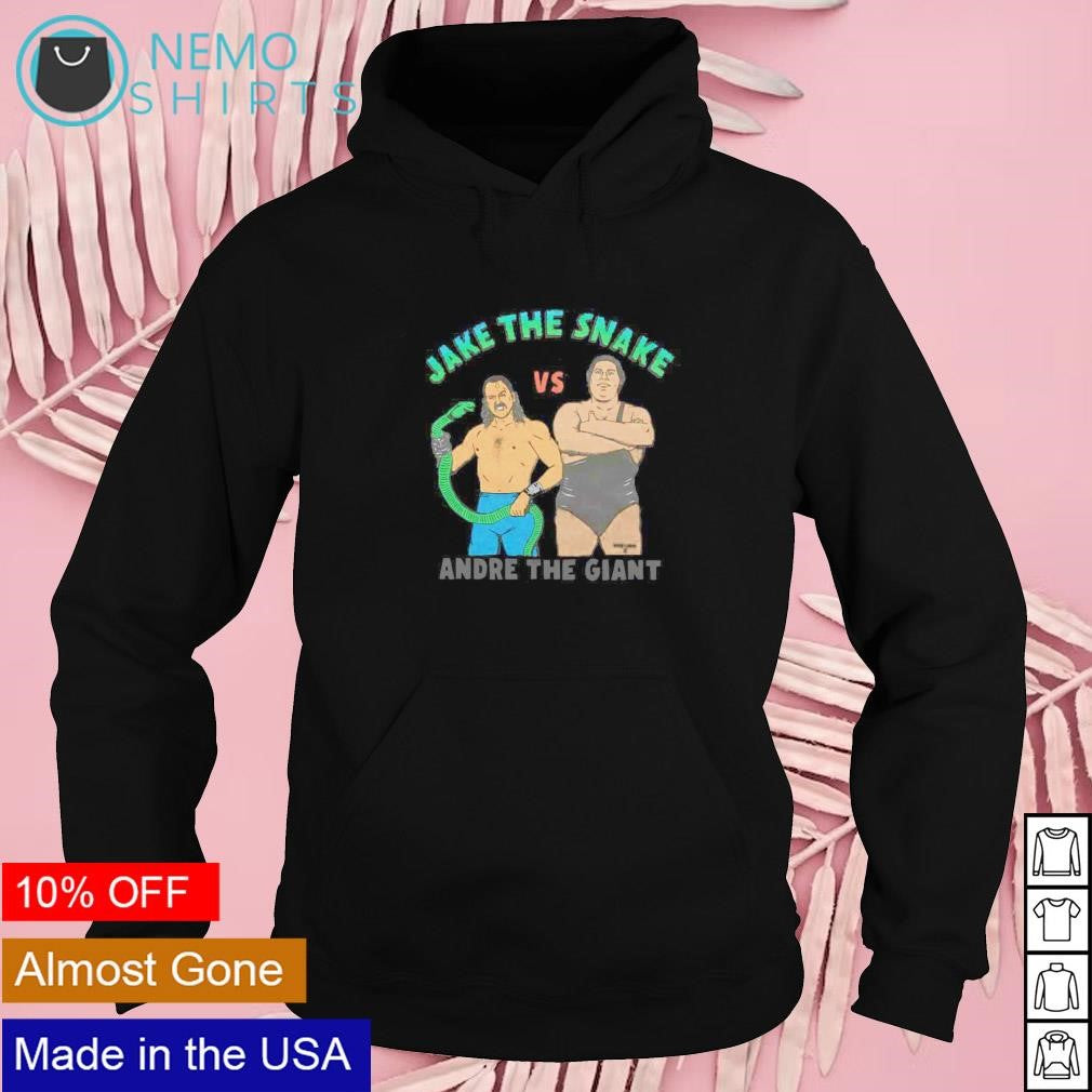 WrestleMania V Jake The Snake vs Andre Giant - Adult & Kids T-Shirts, Sweatshirts & Hoodies apparel design preview 2