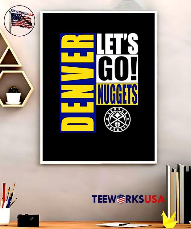 Denver Nuggets let's go design - Adult & Kids T-Shirts, Sweatshirts & Hoodies apparel design preview 5