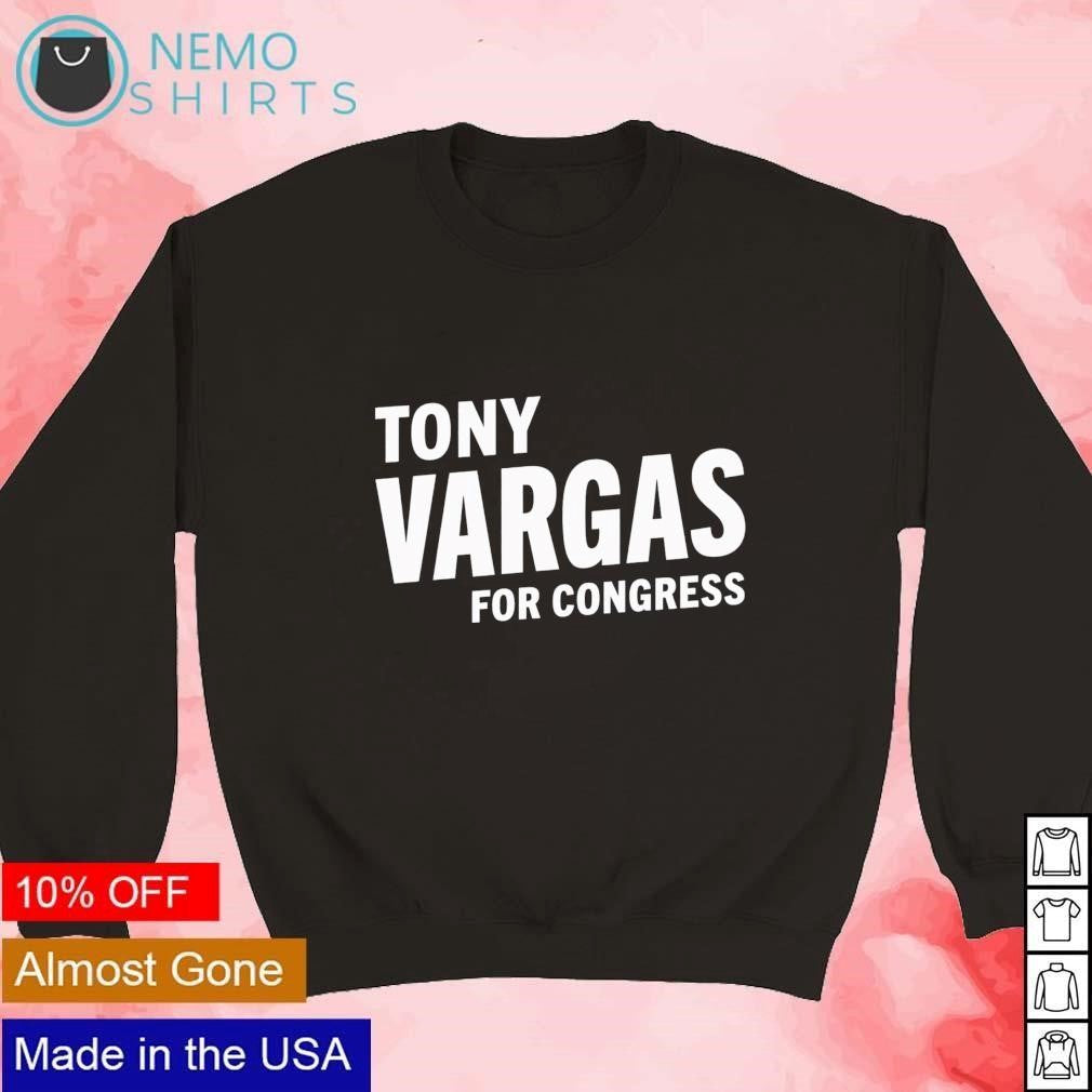 Tony Vargas for Congress - Adult & Kids T-Shirts, Sweatshirts & Hoodies apparel design preview 3