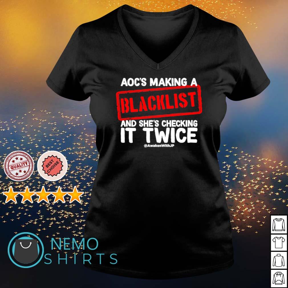 Aoc's making a blacklist and she's checking it twice - Adult & Kids T-Shirts, Sweatshirts & Hoodies apparel design preview 5