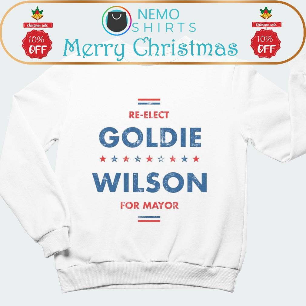 Re-Elect Goldie Wilson for Mayor - Adult & Kids T-Shirts, Sweatshirts & Hoodies apparel design preview 1