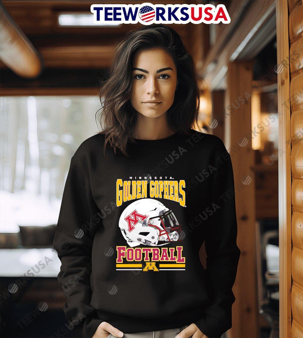 Minnesota Golden Gophers Maroon Football helmet - Adult & Kids T-Shirts, Sweatshirts & Hoodies apparel design preview 3