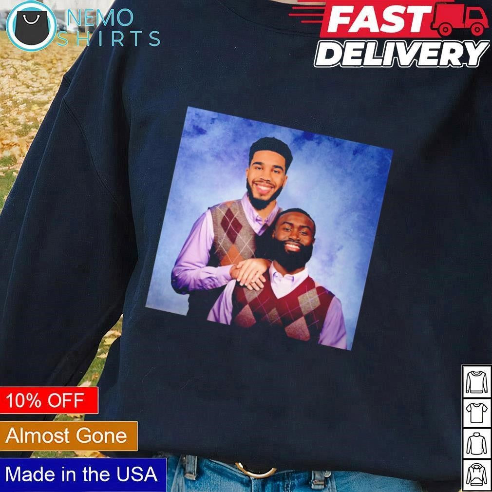 Boston Celtics Jaylen Brown and Jayson Tatum Step - Adult & Kids T-Shirts, Sweatshirts & Hoodies apparel design preview 3