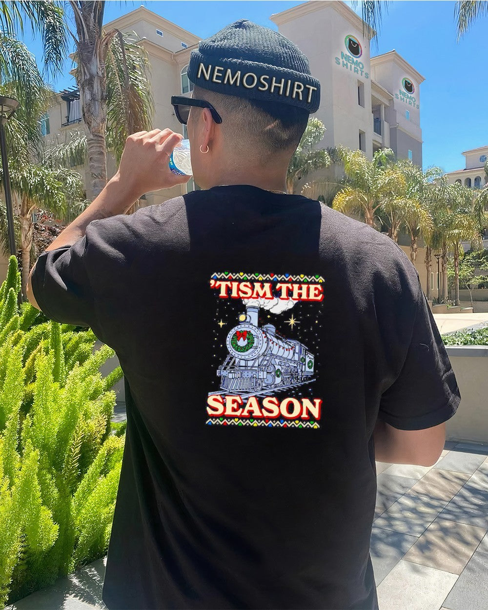 Tism the season train Christmas - Adult & Kids T-Shirts, Sweatshirts & Hoodies apparel design preview 4
