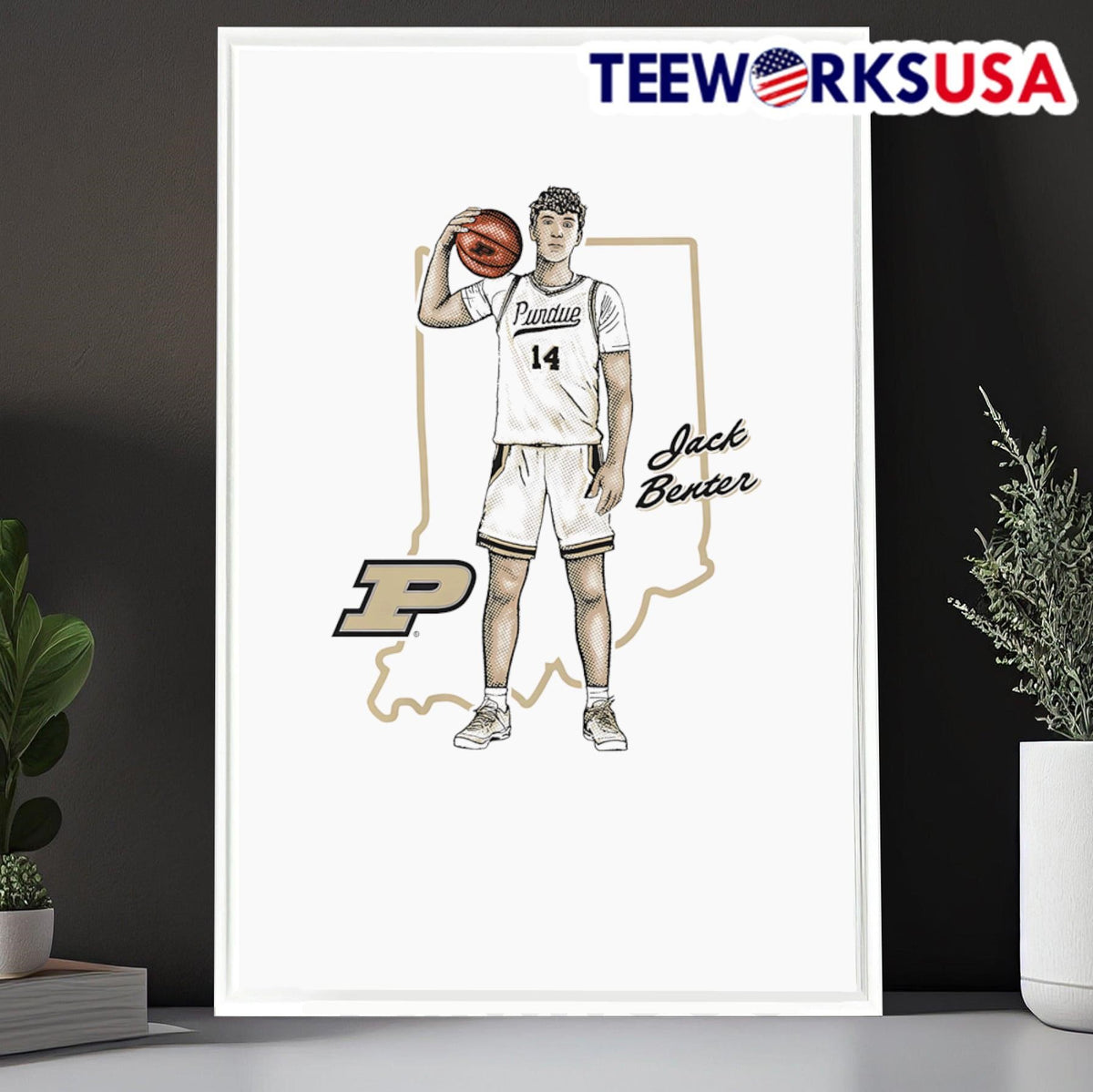 Jack Benter Native Purdue Boilermakers - Adult & Kids T-Shirts, Sweatshirts & Hoodies apparel design preview 6