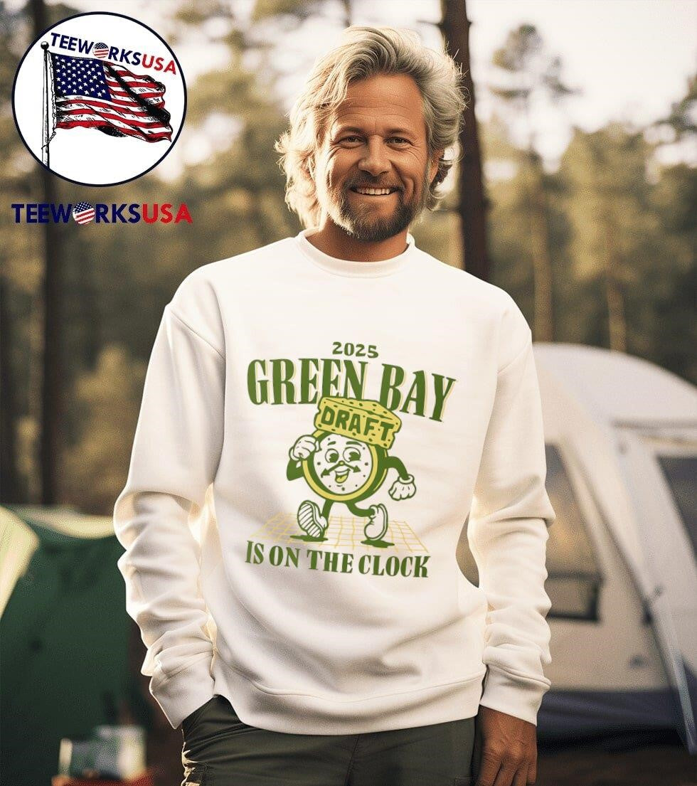 2025 Green Bay is on the clock - Adult & Kids T-Shirts, Sweatshirts & Hoodies apparel design preview 3